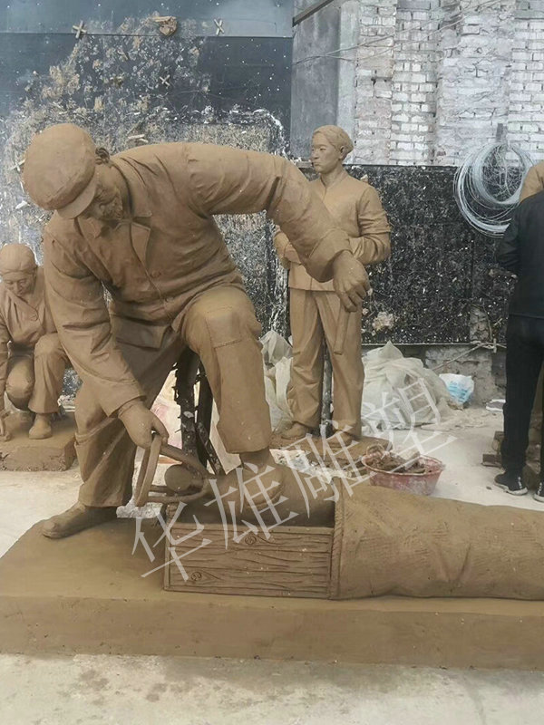 华雄泥塑模型