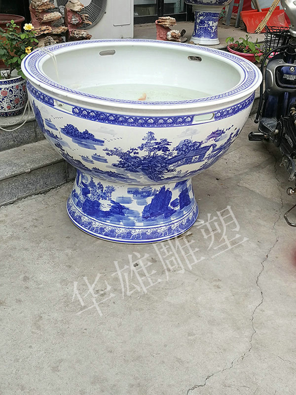 瓷鱼缸盆