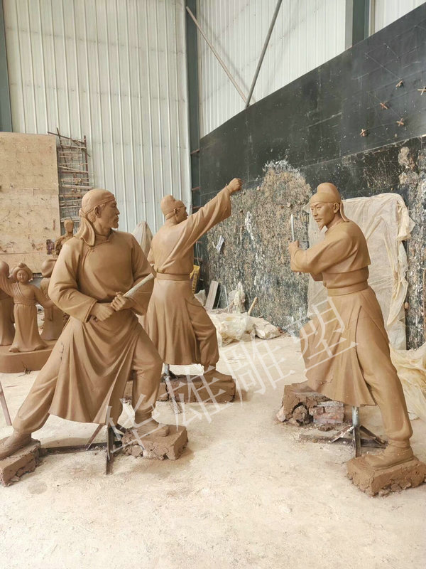 华雄泥塑模型