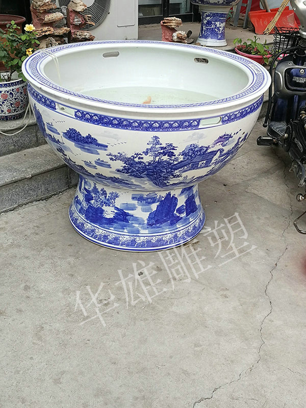 瓷鱼缸盆