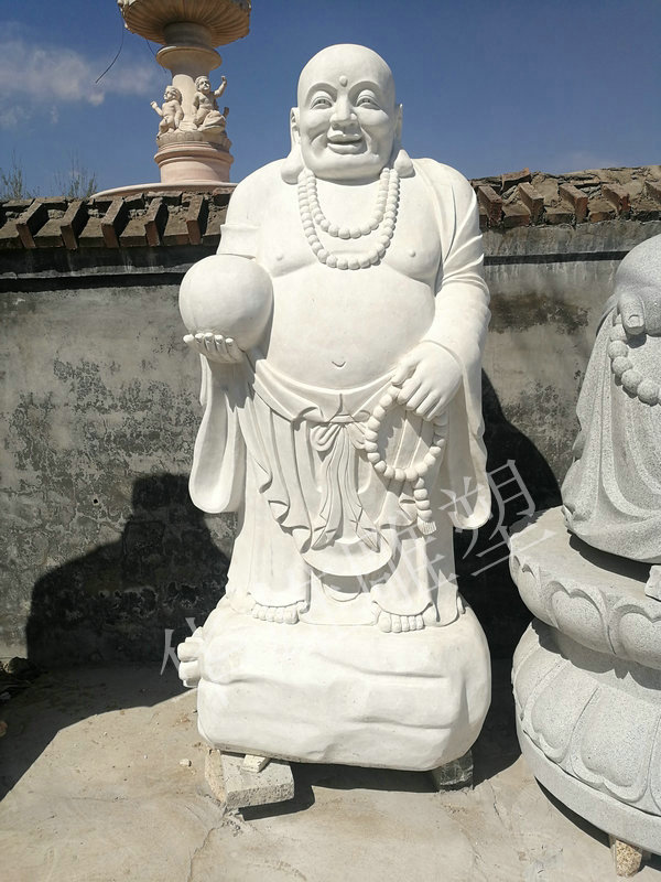 石雕弥勒佛站像