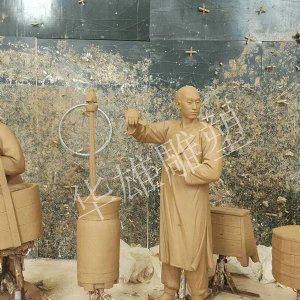 华雄泥塑模型