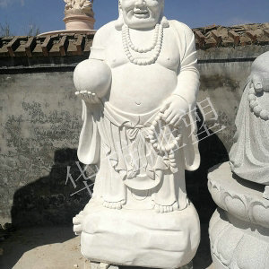 石雕弥勒佛站像
