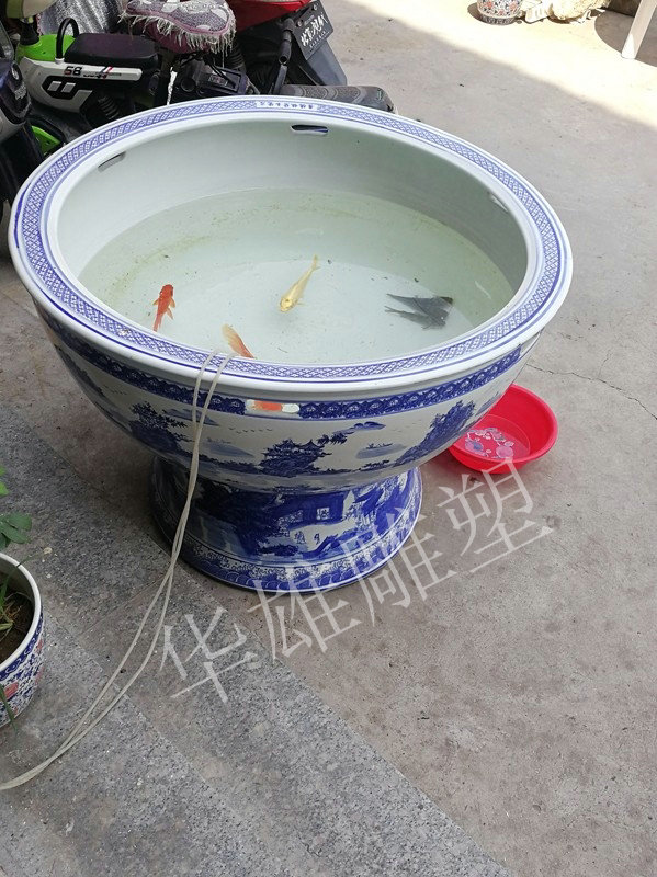 瓷鱼缸盆