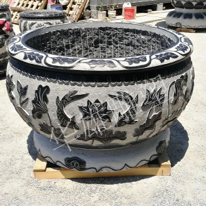 荷花鱼缸花盆