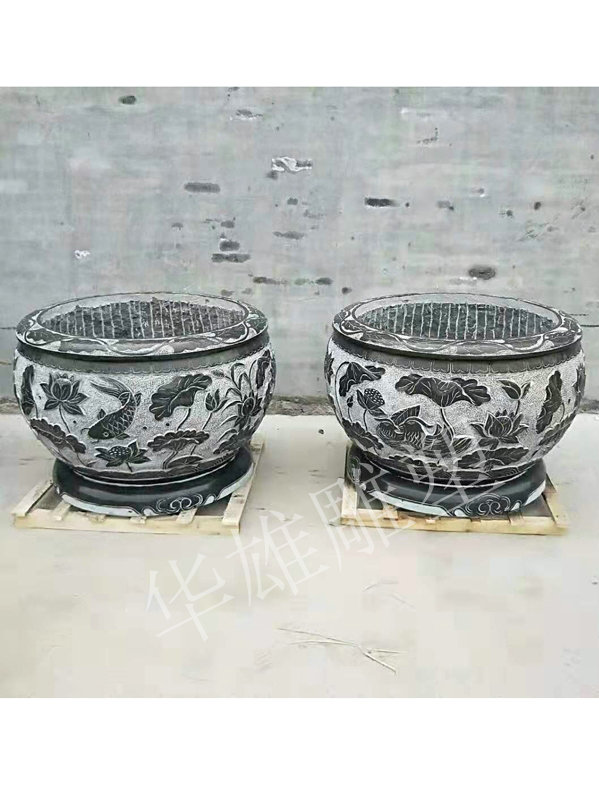 荷花鱼缸花盆