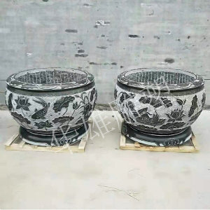 荷花鱼缸花盆