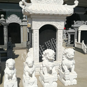 墓地石狮