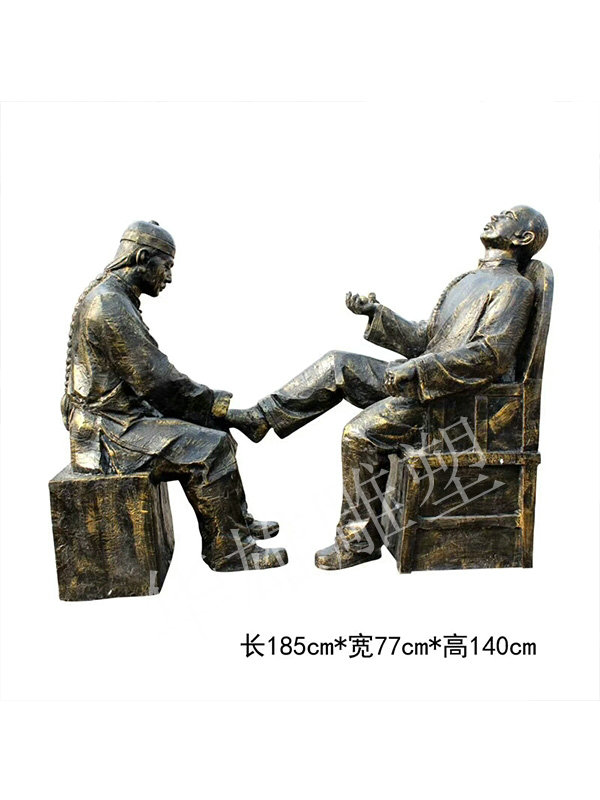 擦鞋仿铜雕塑