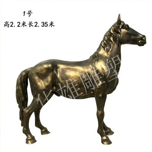 玻璃钢仿铜马雕塑