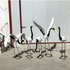 玻璃钢仙鹤雕塑